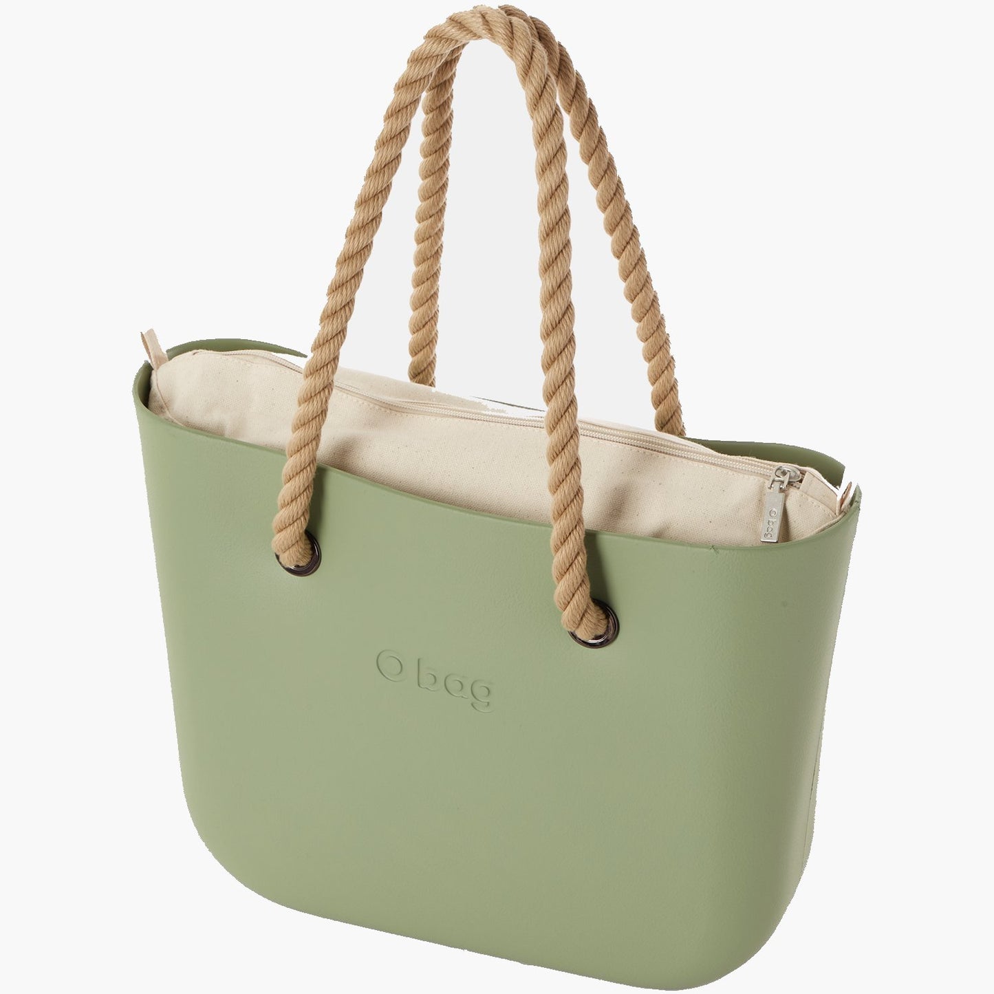 O bag mini with inner bag and rope handles