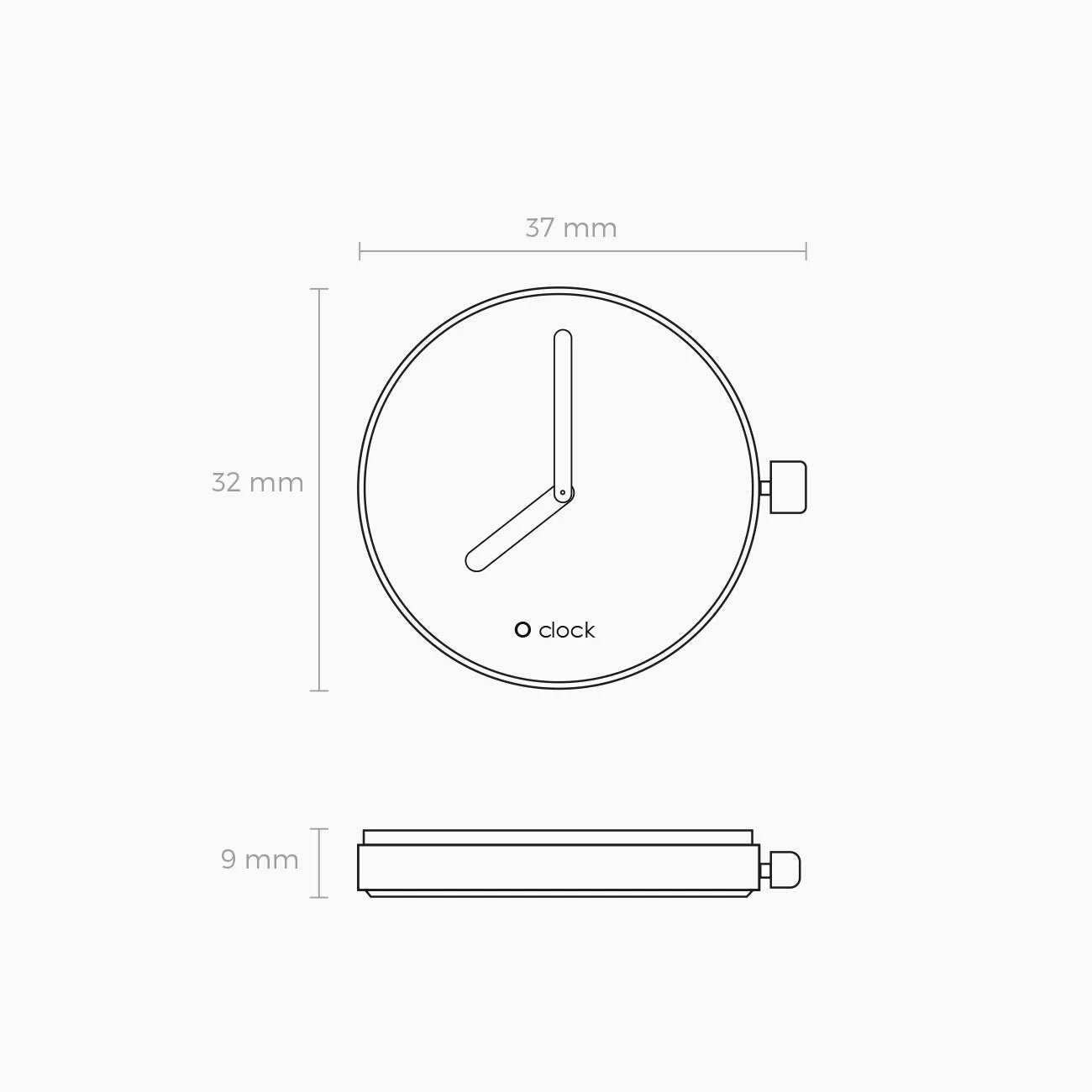 "O clock" Laikrodis