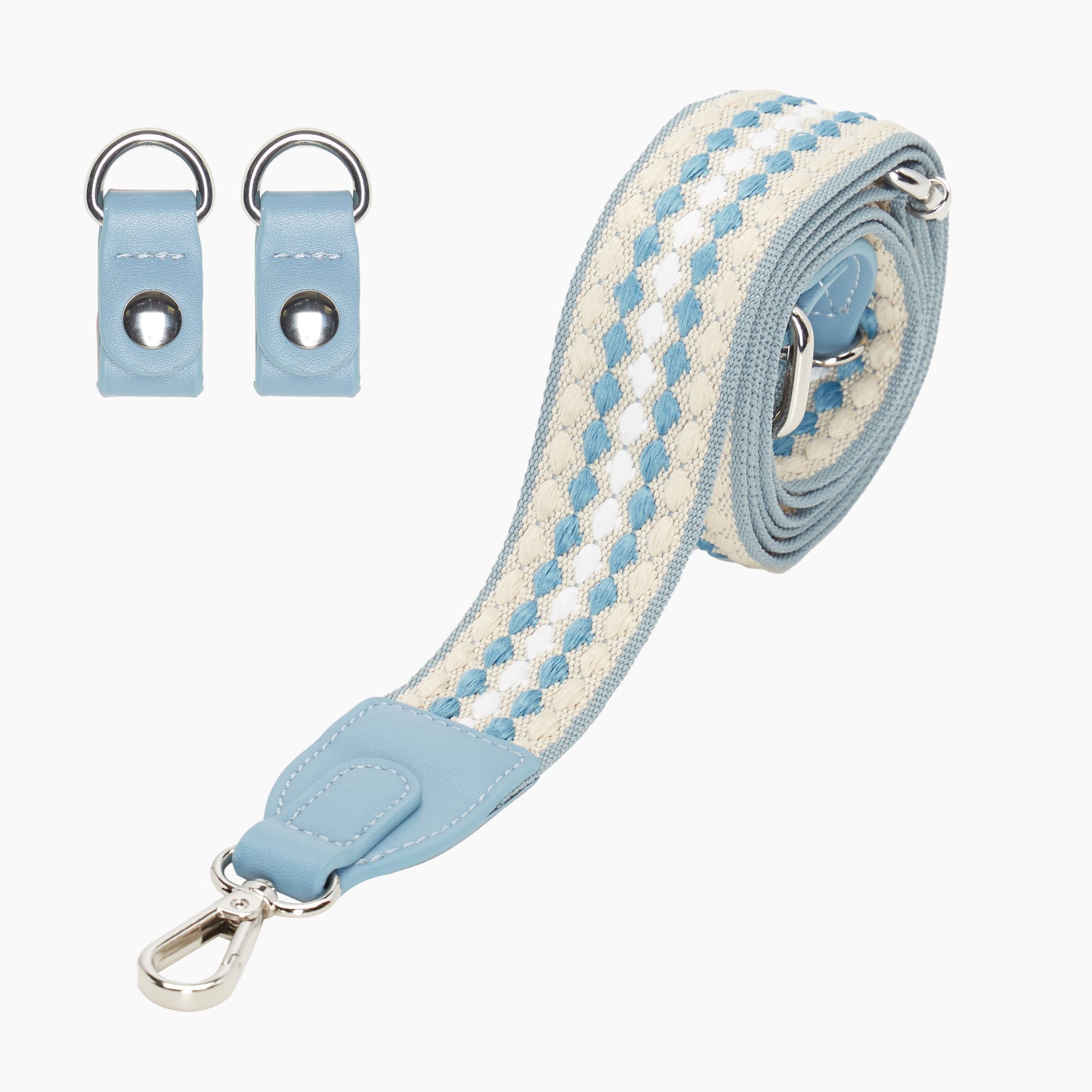 O bag Chase with a long handle in jacquard