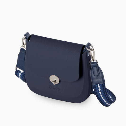 O bag Chase with a long handle in jacquard 