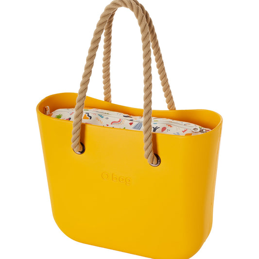 O bag mini with inner bag and rope handles