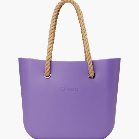 O bag with inner bag and rope handles