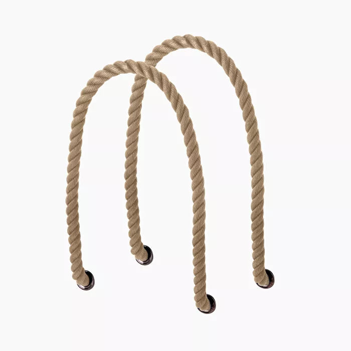Long handle natural rope