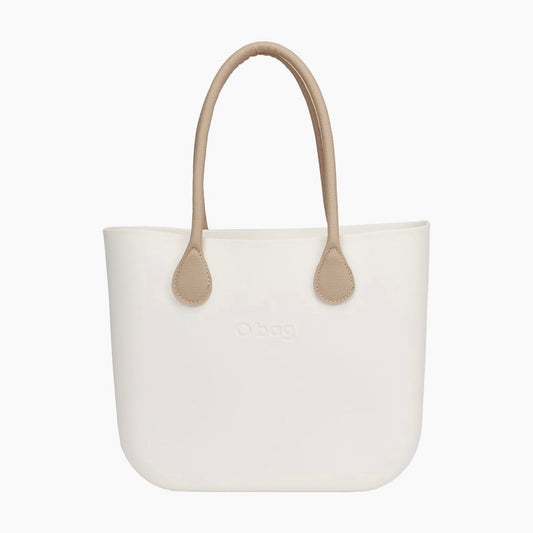 O bag with inner bag and eco leather handles