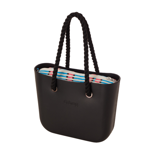 O bag mini with inner bag and rope handles